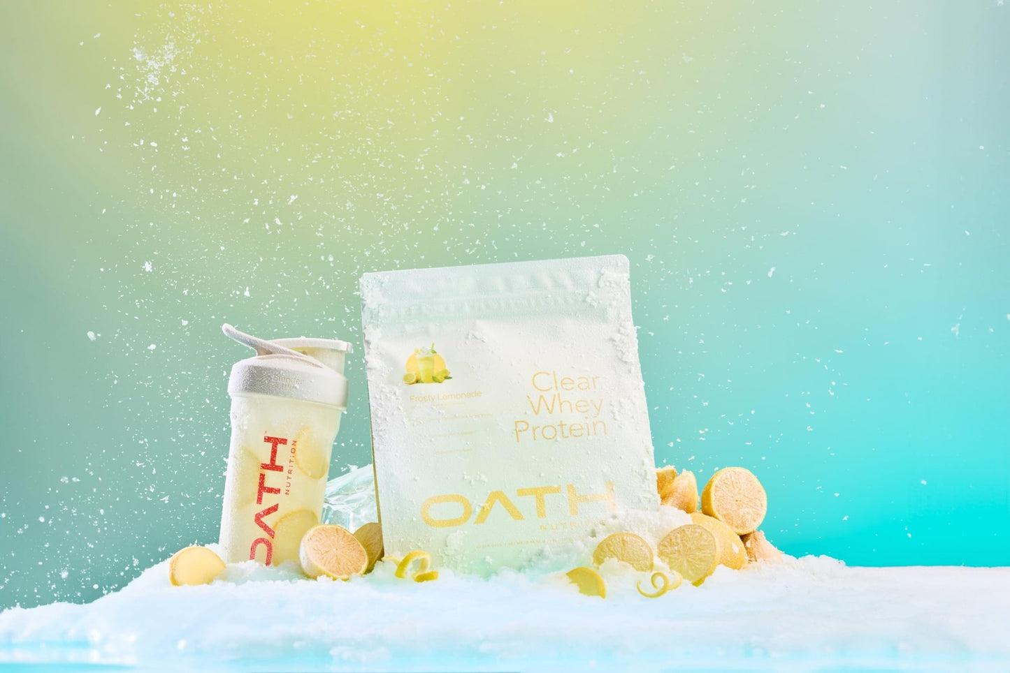 Oath Nutrition Clear Whey Isolate Protein Powder, Frosty Lemonade, 20g Complete Protein per Serving, No Added Sugar, Grass-Fed, 21 Servings - dailyvitalstore
