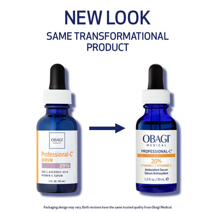 Obagi Medical Professional-C 20% Vitamin C Serum - Helps Brighten Skin Tone and Minimize the Appearance of Fine Lines & Wrinkles - 1 oz - dailyvitalstore