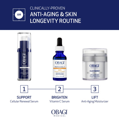 Obagi NU-GEN NAD+ Cellular Renewal Face Serum with Niacinamide & NMN – Clinically Proven Anti-Aging Serum Reduces Wrinkles & Dark Spots, Supports Collagen Production - dailyvitalstore