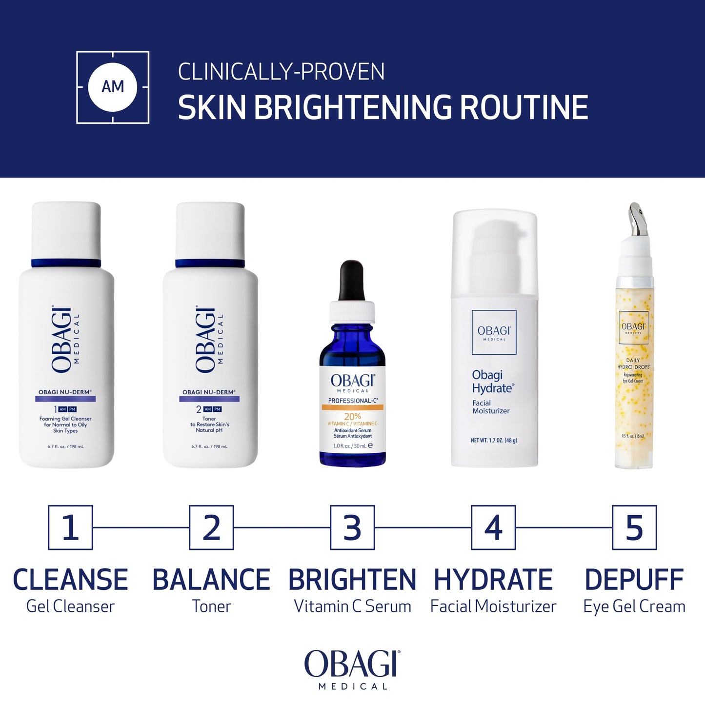 Obagi Professional-C 20% Vitamin C Serum – Helps Brighten Skin Tone and Minimize the Appearance of Fine Lines & Wrinkles – 0.42 oz - dailyvitalstore