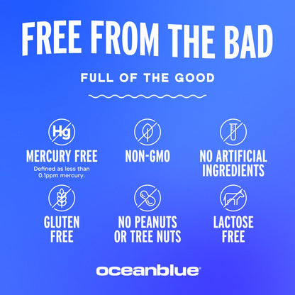 Oceanblue Professional Omega-3 2100 – 180 ct – Triple Strength Burpless Fish Oil Supplement with High-Potency EPA, DHA, DPA - dailyvitalstore