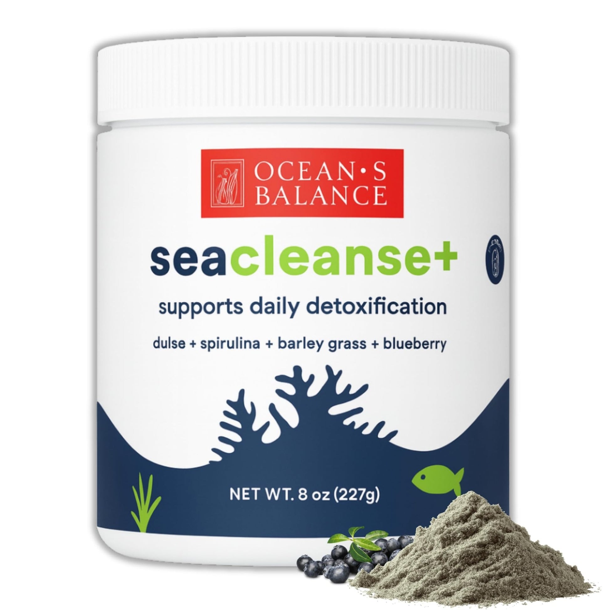 Ocean's Balance Seacleanse+ Daily Detox Cleanse Powder | Gut Health & Immune Support | Supports Gentle Cleanse & Vitality | 8oz - dailyvitalstore