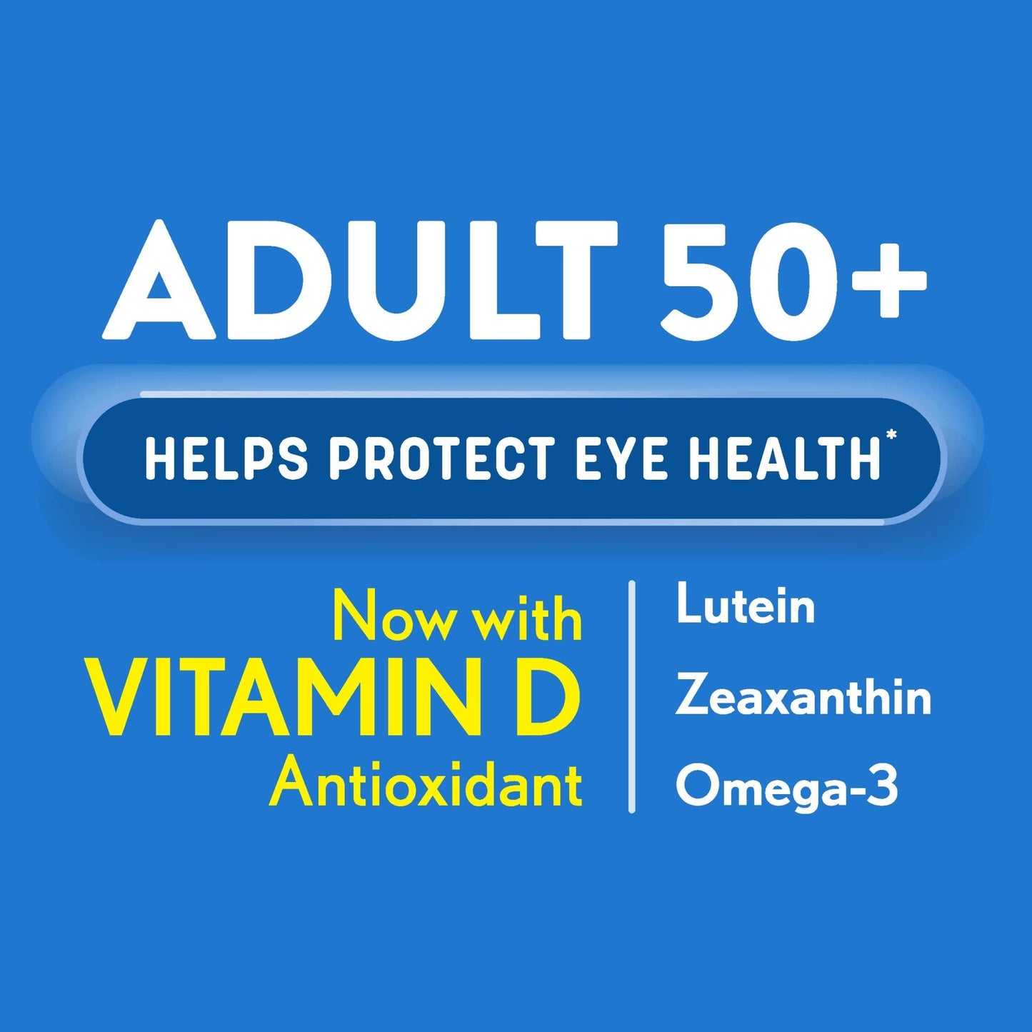 Ocuvite 50+ Eye Vitamin & Mineral Supplement, Multivitamin for Vision & Ocular Health with Omega-3, Zinc, Vitamins C & E, Lutein & Zeaxanthin, Zinc Supplements for Women and Men, 50 Softgels - dailyvitalstore