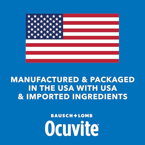 Ocuvite 50+ Eye Vitamin & Mineral Supplement, Multivitamin for Vision & Ocular Health with Omega-3, Zinc, Vitamins C & E, Lutein & Zeaxanthin, Zinc Supplements for Women and Men, 50 Softgels - dailyvitalstore
