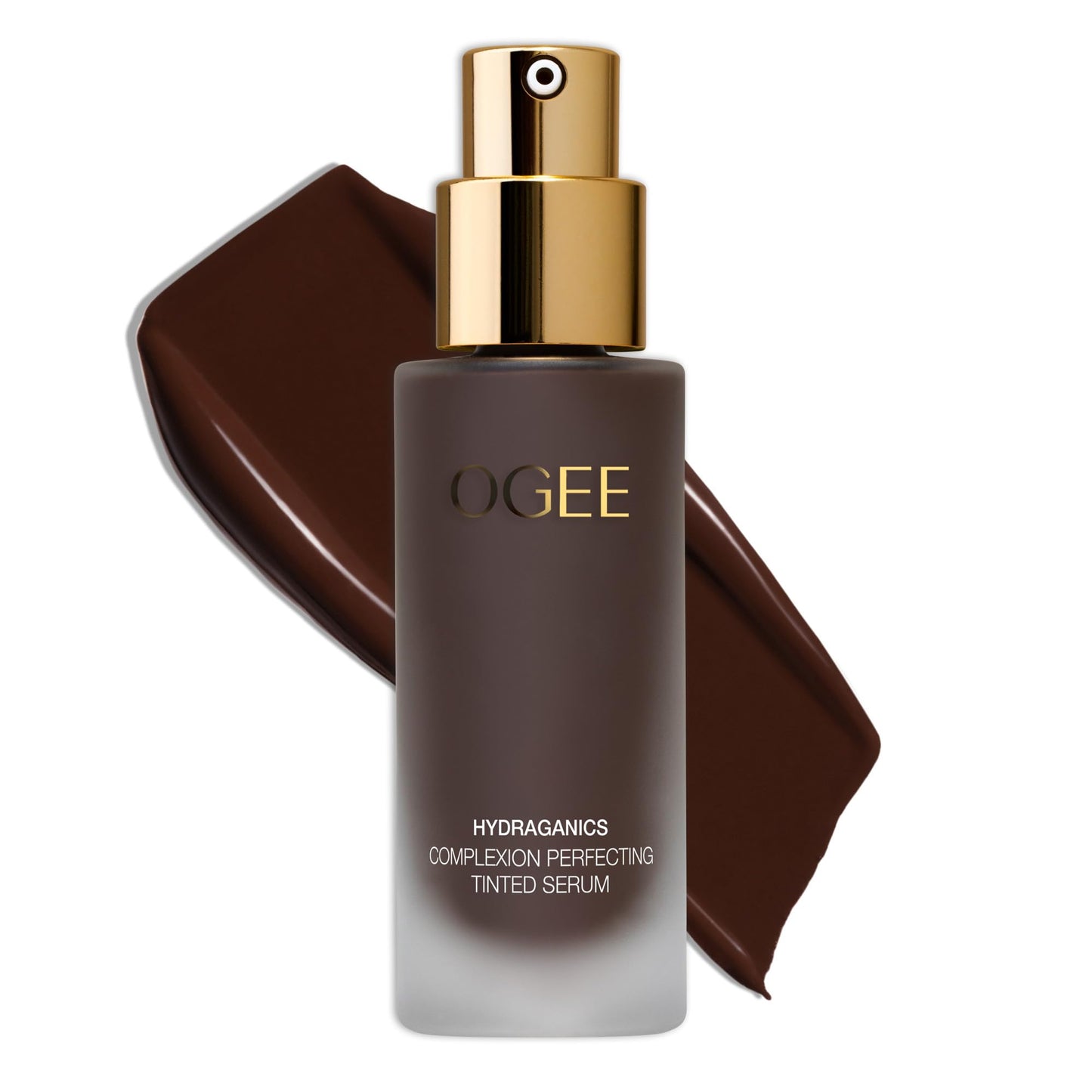 Ogee Complexion Perfecting Liquid Foundation - Lightweight Tinted Moisturizer For Face (Mahogany 14.5N - Deep Cocoa (Rich Undertones) - with Vitamin C & Jojoba Oil - Certified Organic & Made in USA - dailyvitalstore