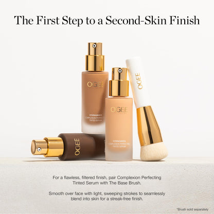 Ogee Complexion Perfecting Liquid Foundation - Lightweight Tinted Moisturizer For Face (Spruce 12.75N - Deep, Bronze Undertones) - with Vitamin C & Jojoba Oil - Certified Organic & Made in USA - dailyvitalstore
