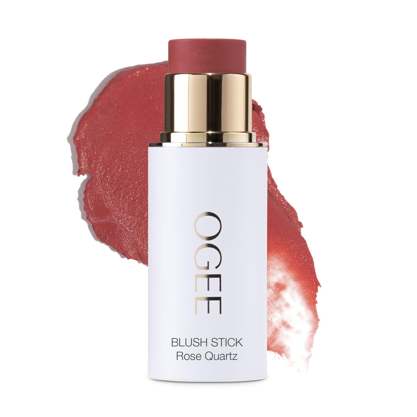 Ogee Sculpted Face Stick (ROSE QUARTZ - ROSE BLUSH) Certified Organic Blush Stick - Multi-Use Cream Blush Stick for Cheeks, Lips & Face - dailyvitalstore