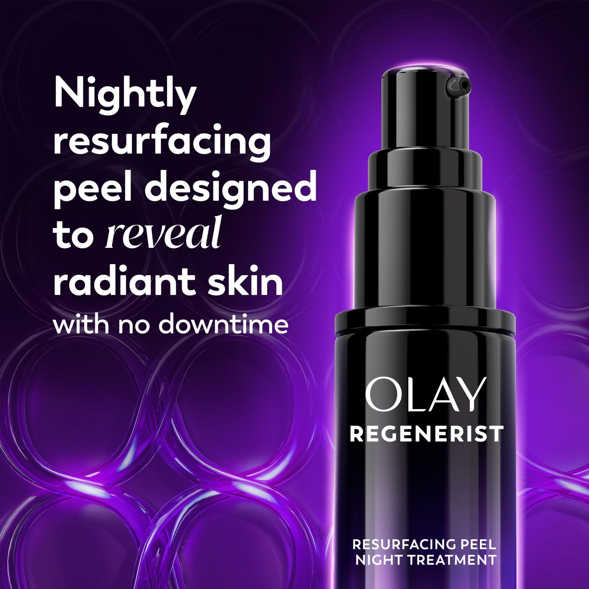 Olay Regenerist Chemical Peel for Face, Overnight Face Peel Mask, Anti-Aging Skin Care, Night Serum, For Fine Lines & Dark Spots, Fragrance-Free - dailyvitalstore