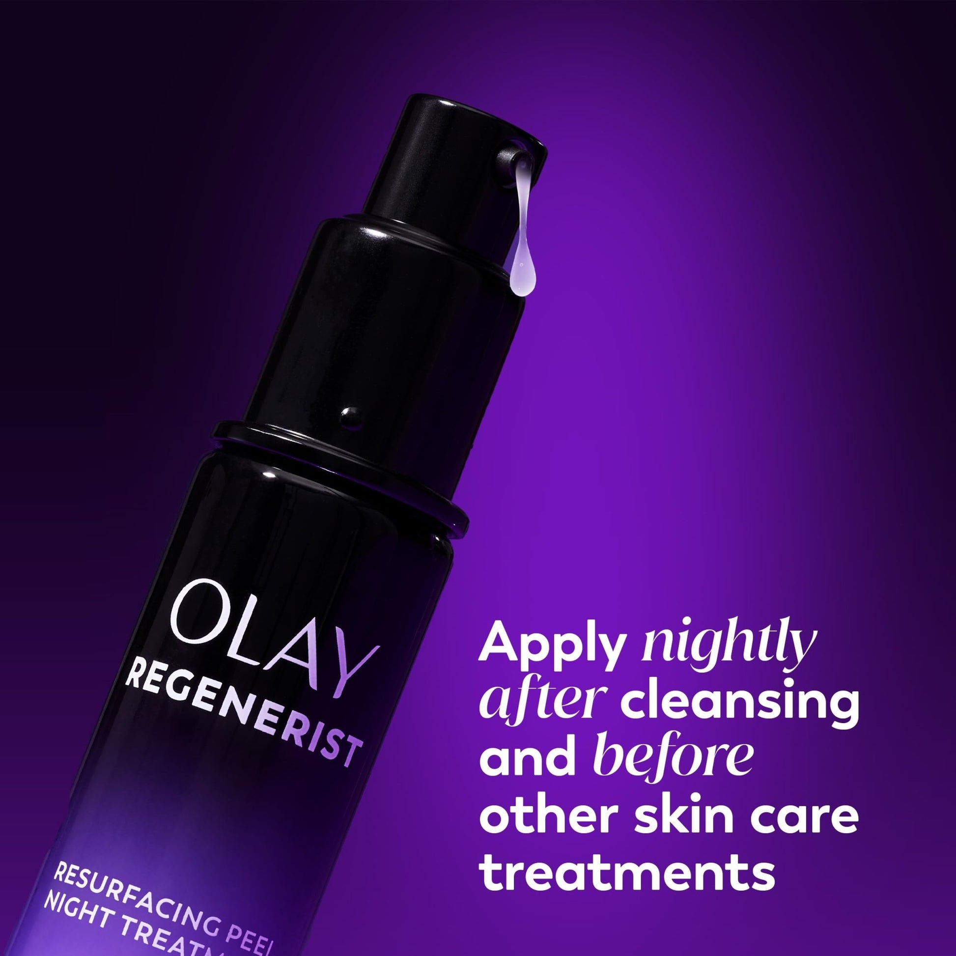 Olay Regenerist Chemical Peel for Face, Overnight Face Peel Mask, Anti-Aging Skin Care, Night Serum, For Fine Lines & Dark Spots, Fragrance-Free - dailyvitalstore