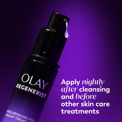 Olay Regenerist Chemical Peel for Face, Overnight Face Peel Mask, Anti-Aging Skin Care, Night Serum, For Fine Lines & Dark Spots, Fragrance-Free - dailyvitalstore