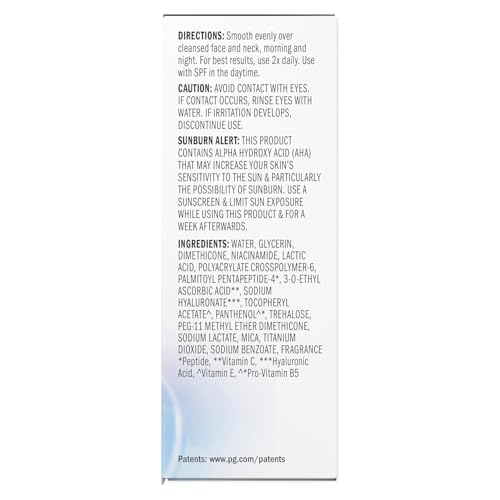 Olay Super Serum - Glow Serum for Face - Activated Niacinamide, Vitamin C & E, Collagen Peptide, AHA - 5-in-1 Benefits - Brightens, Hydrates, Smooths, Firms, Evens Tone, Proactive Anti-Aging, 1.7 Oz - dailyvitalstore