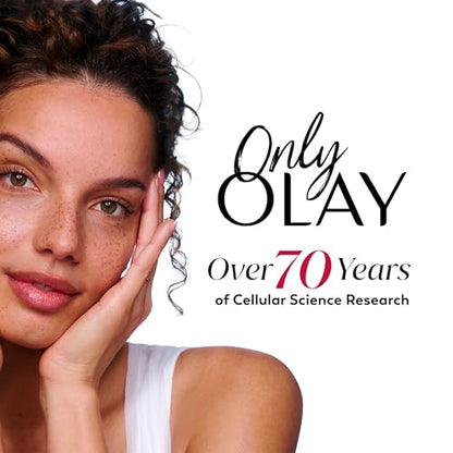 Olay Super Serum - Glow Serum for Face - Activated Niacinamide, Vitamin C & E, Collagen Peptide, AHA - 5-in-1 Benefits - Brightens, Hydrates, Smooths, Firms, Evens Tone, Proactive Anti-Aging, 1.7 Oz - dailyvitalstore