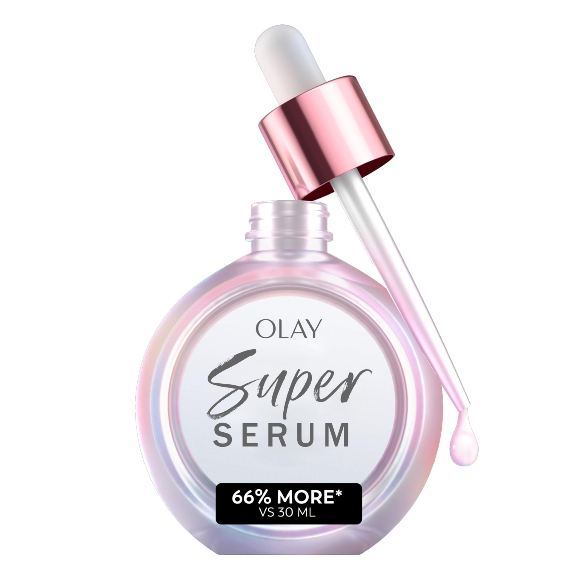 Olay Super Serum - Glow Serum for Face - Activated Niacinamide, Vitamin C & E, Collagen Peptide, AHA - 5-in-1 Benefits - Brightens, Hydrates, Smooths, Firms, Evens Tone, Proactive Anti-Aging, 1.7 Oz - dailyvitalstore