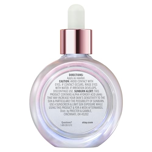 Olay Super Serum - Glow Serum for Face - Activated Niacinamide, Vitamin C & E, Collagen Peptide, AHA - 5-in-1 Benefits - Brightens, Hydrates, Smooths, Firms, Evens Tone, Proactive Anti-Aging, 1.7 Oz - dailyvitalstore