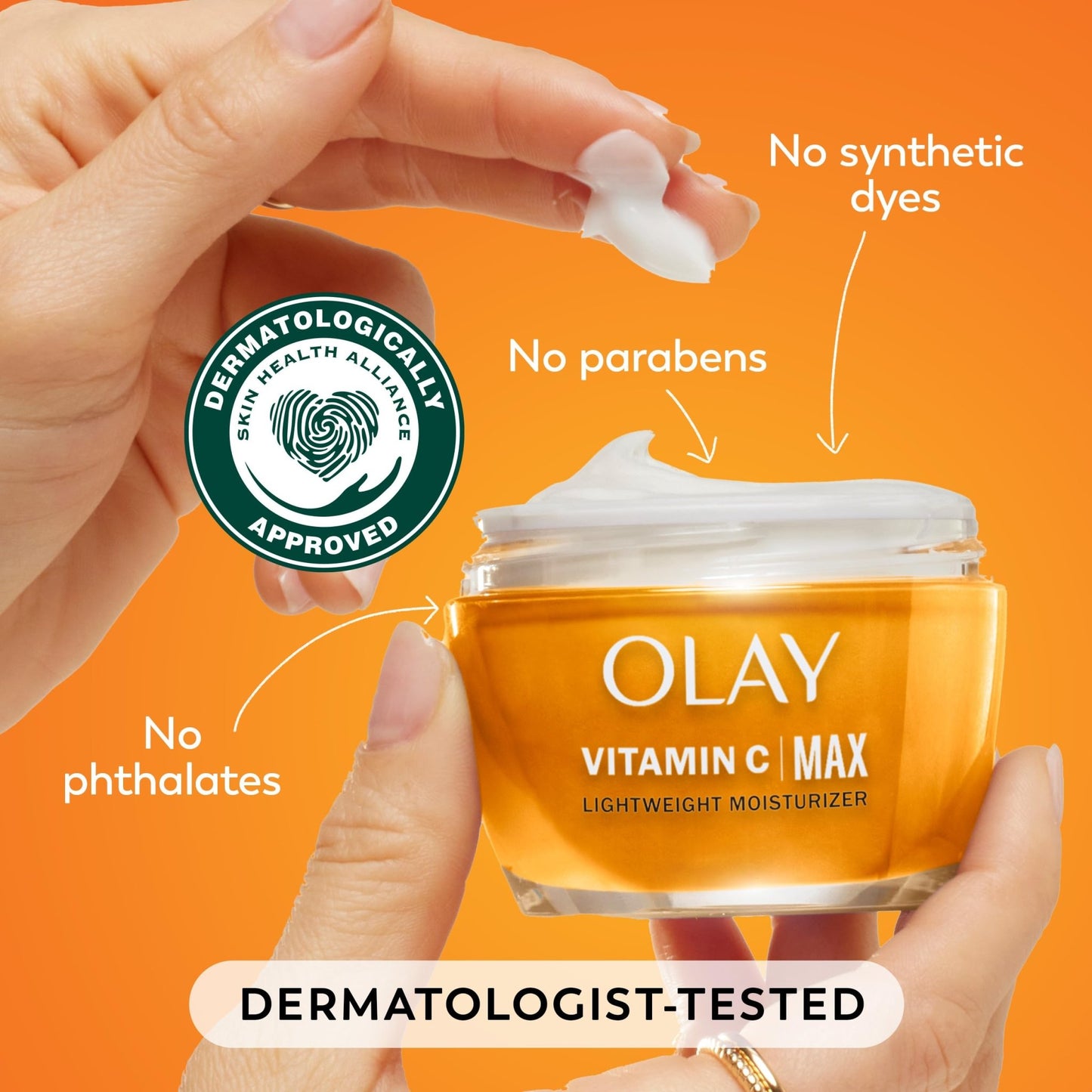 Olay, Vitamin C MAX Face Moisturizer, Brightening Cream for Women, Hydrating, Evens Tone, Dark Spot and Hyperpigmentation Reduction - dailyvitalstore