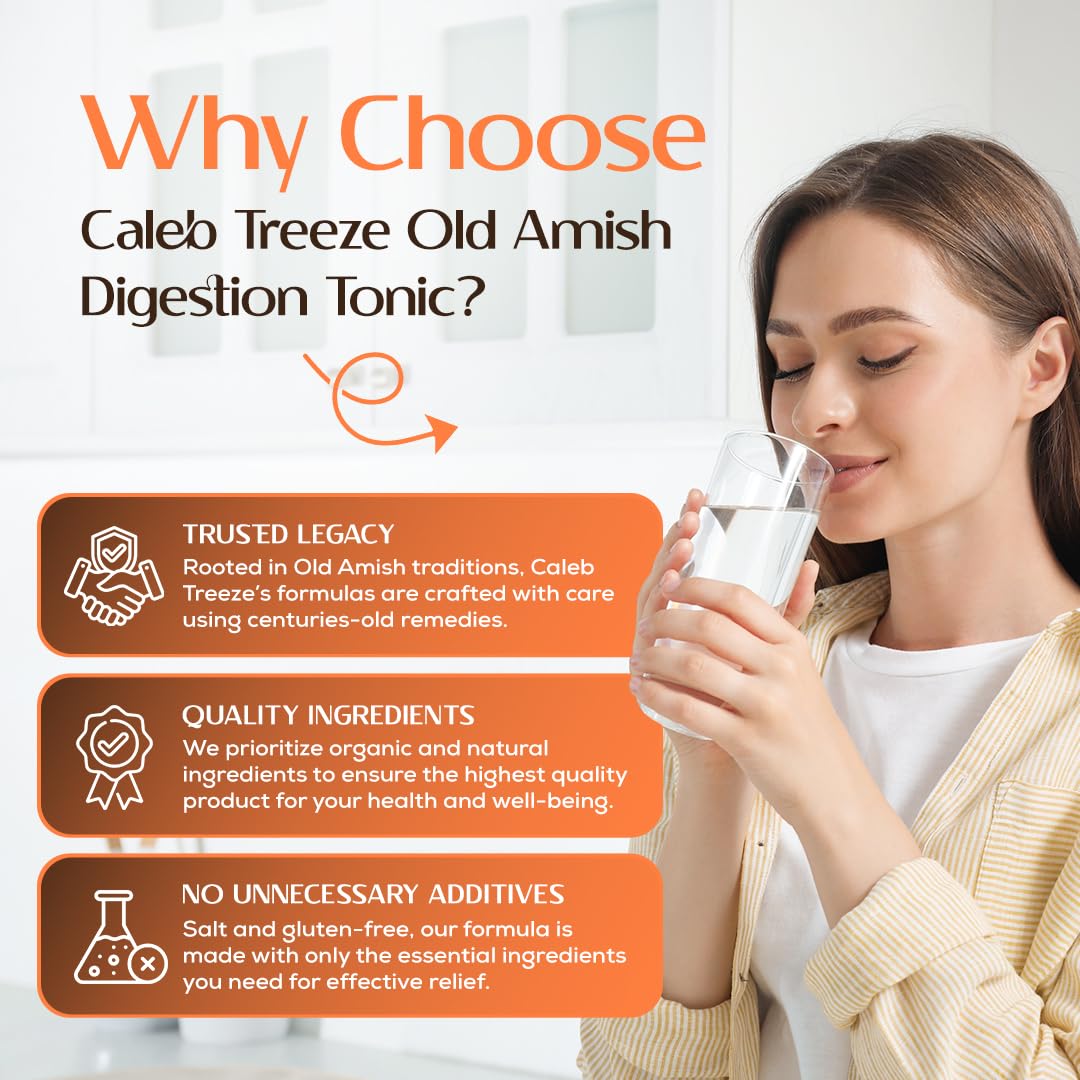 Old Amish Muscle and Digestion Tonic Pack (Formerly: Stops Leg Cramps and Stops Acid Reflux) with Apple Cider Vinegar Bundle by Caleb Treeze - dailyvitalstore