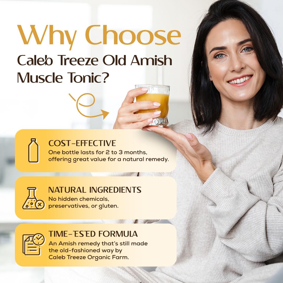 Old Amish Muscle and Digestion Tonic Pack (Formerly: Stops Leg Cramps and Stops Acid Reflux) with Apple Cider Vinegar Bundle by Caleb Treeze - dailyvitalstore