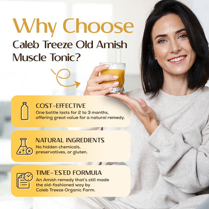 Old Amish Muscle and Digestion Tonic Pack (Formerly: Stops Leg Cramps and Stops Acid Reflux) with Apple Cider Vinegar Bundle by Caleb Treeze - dailyvitalstore