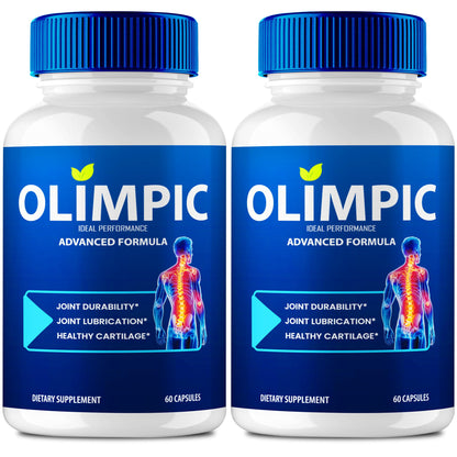 Olimpic Capsules, Advanced Joint Support Supplement Pills for Mobility and Comfort - Maximum Strength, Official Olim Pic Joint Support All Natural Formula, Premium Olim-Pic Reviews (2 Pack) - dailyvitalstore
