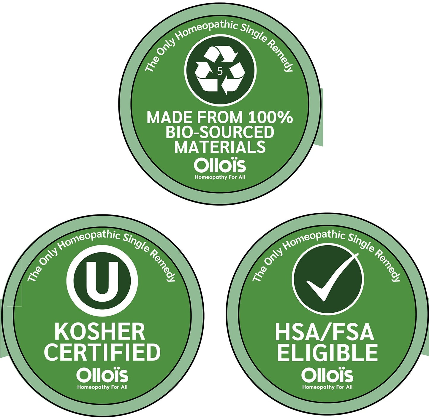 OLLOIS Essential Kit, 10 Organic, Lactose-Free, Vegan Homeopathic Remedies - dailyvitalstore