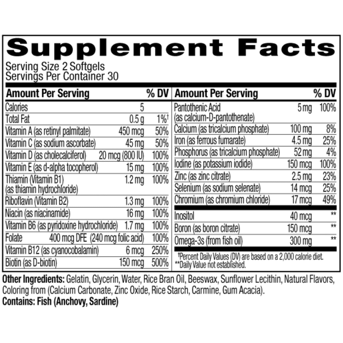 OLLY Ultra Strength Women's Multi Softgels, Overall Health and Immune Support, Omega-3s, Iron, Vitamins A, D, C, E, B12, Daily Multivitamin, 30 Day Supply - 60 Count - dailyvitalstore
