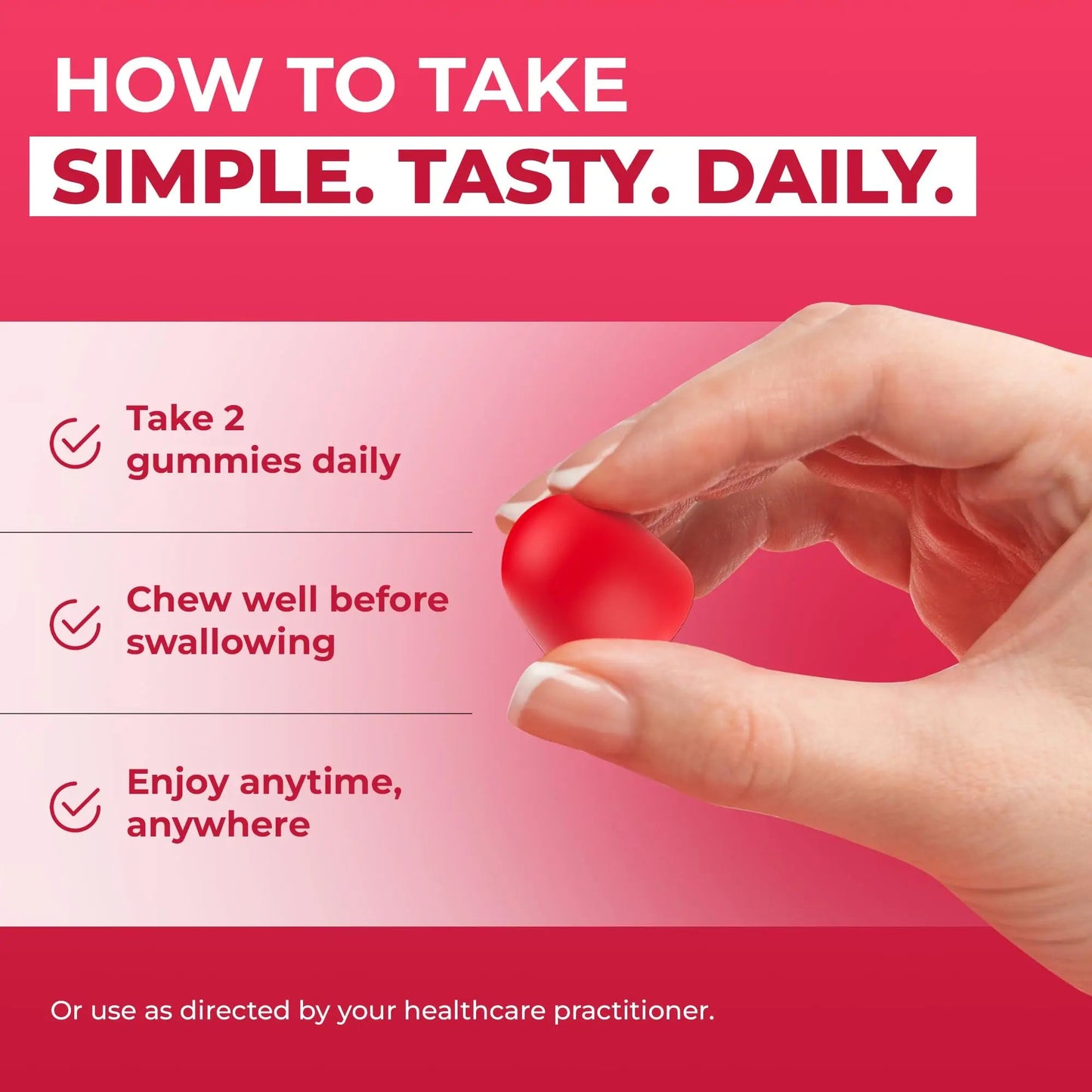Ollyoo Multivitamin Gummies for Adults | Cherry & Strawberry Flavor | Great Source of Vitamin A & Essential Nutrients | - dailyvitalstore