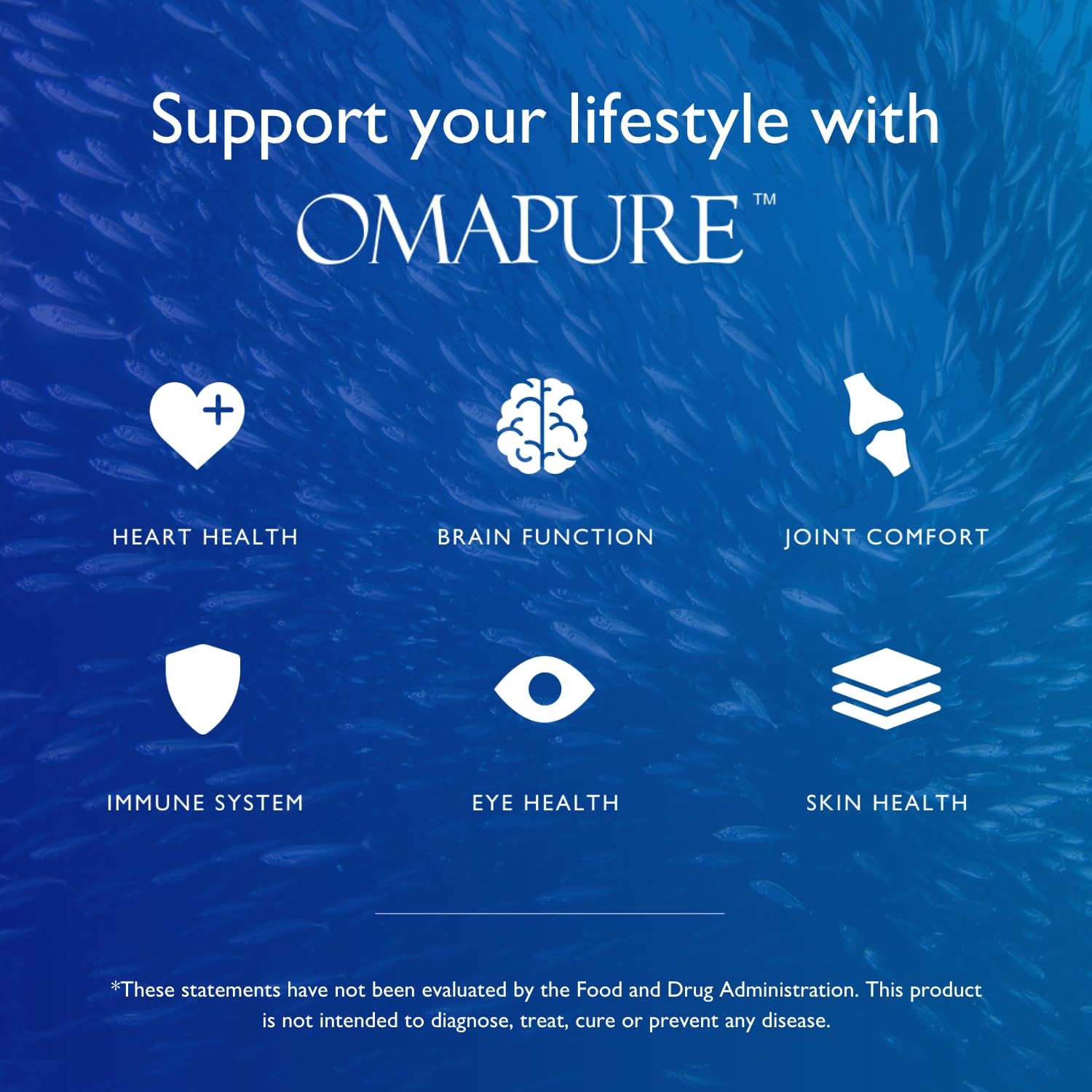 OMAPURE Fish Oil Omega 3 Supplements - Triple Strength - High EPA, DHA - IFOS Lab Tested - Supports Heart & Brain Health - Burpless Capsules - Wild Caught - (3 Bottles - 120 Softgels Per Bottle) - dailyvitalstore