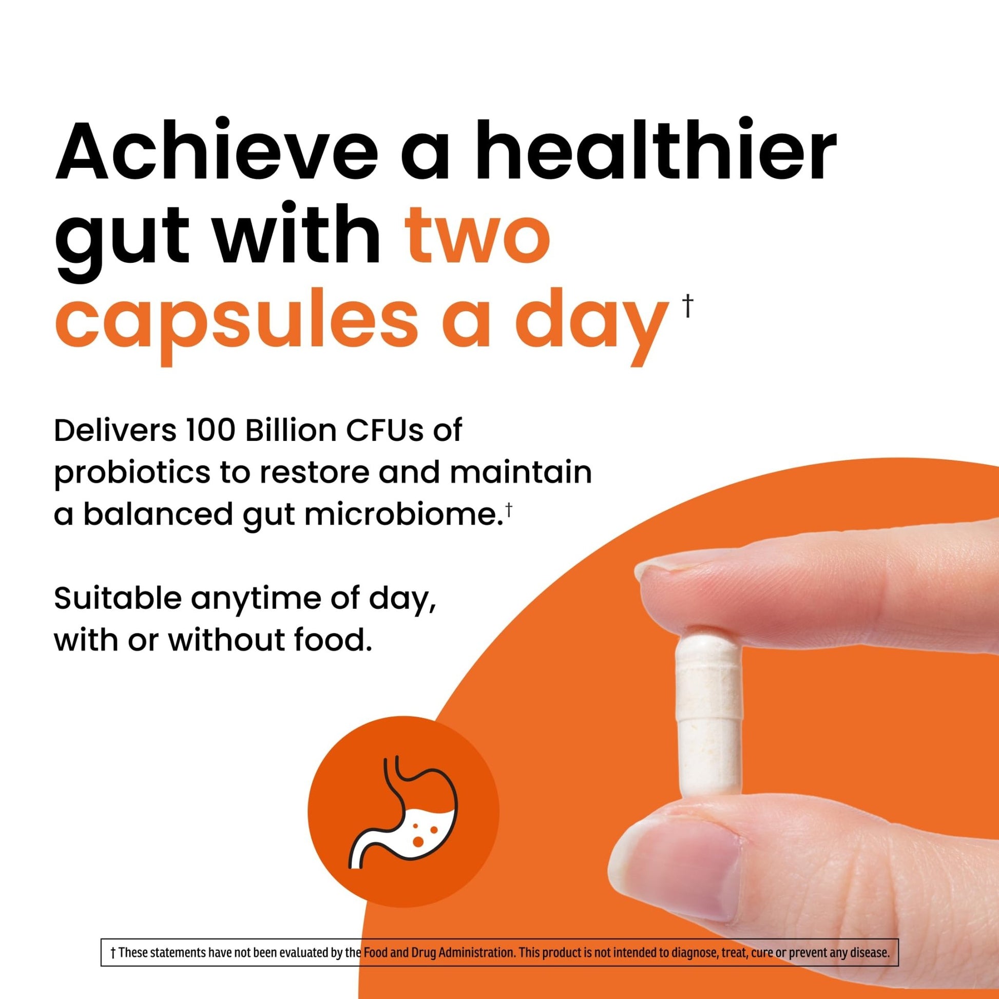 Ombre Healthy Gut Probiotics for Digestive Health 100 Billion CFU - Prebiotics and Probiotics for Women & Men with Lactobacillus Acidophilus & Digestive Enzymes, Gut Health Support, Vegan, 30 Servings - dailyvitalstore