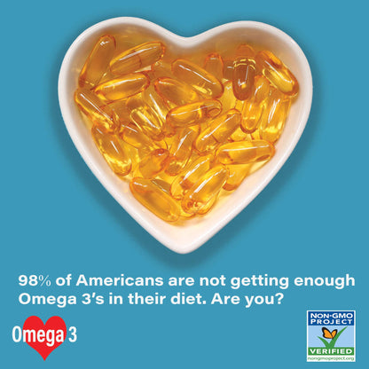 Omega 3 Fish Oil 2,000mg- Grade. 1000mg EPA 500mg DHA. Burpless Capsules with No Fishy Aftertaste. All Natural - dailyvitalstore