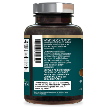 Omega 3 Fish Oil Supplements - 2400mg Fish Oil Per Serving - Triple Strength Omega-3 with Fatty Acids EPA & DHA - Natural Heart, Brain & Immune Support - dailyvitalstore