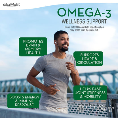 Omega 3 Fish Oil - Triple Strength 2000 mg Kosher Fish Oil Supplements - No Fishy Aftertaste Omega 3 Supplement - Burpless Fish Oil Omega 3 Fatty Acid - dailyvitalstore