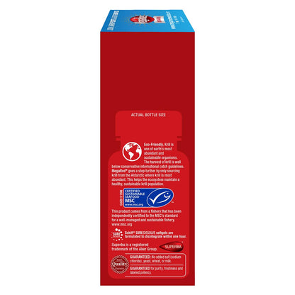 Omega-3 Krill Oil and Joint Supplement - Megared Joint Care 60 softgels - EPA/DHA fatty acids, Antioxidants, Hyaluronic acid, No fishy burp aftertaste as with Fish Oil - dailyvitalstore
