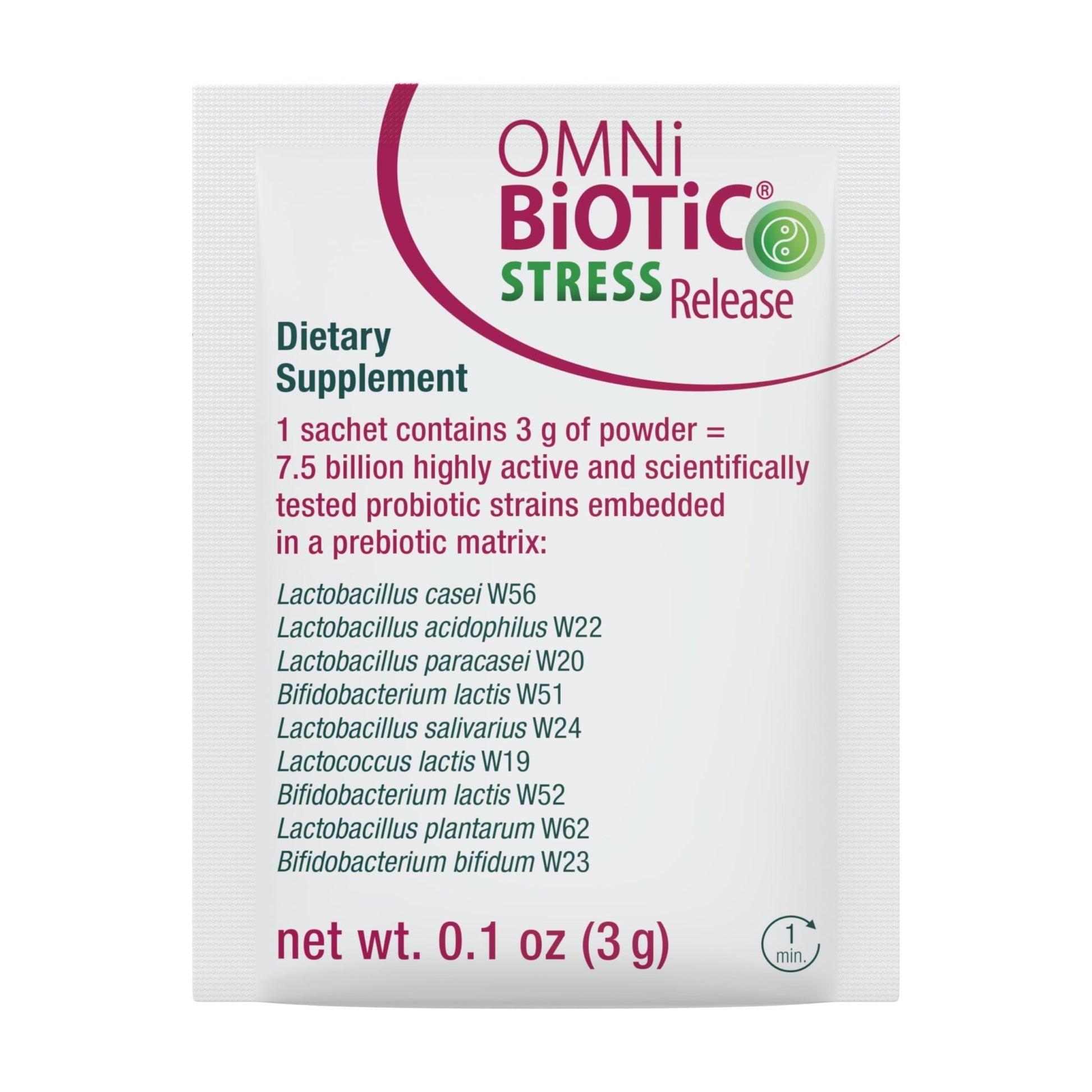 OMNi BiOTiC Stress Release - Clinically Tested Probiotic for Stress Management & Gut-Brain Axis Support - Stress Probiotic and Mood Probiotic - Vegan, Non-GMO (28 Daily Packets) - dailyvitalstore