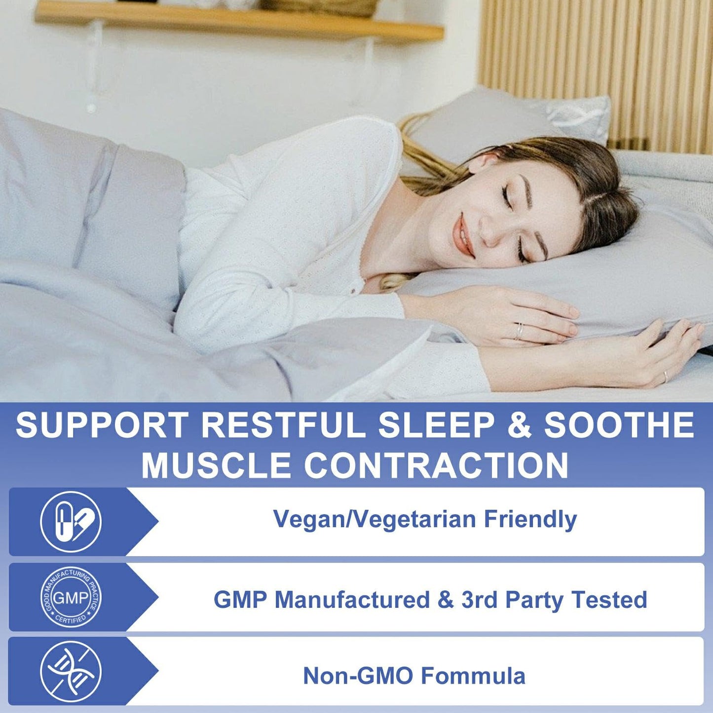 OMOGS High Absorption Magnesium Glycinate, for Supporting Sleep, Muscle Relaxation, Heart Health & Bone Health, Gluten Free, Non-GMO, 90 Vegetarian Capsules - dailyvitalstore