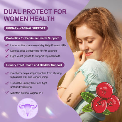 OMOGS Women's Probiotic 180 Billion CFUs 18 Strains, with Organic Prebiotics, Cranberry Extract, D-Mannose & Digestive Enzymes, for Digestive, Boost Immune, - dailyvitalstore