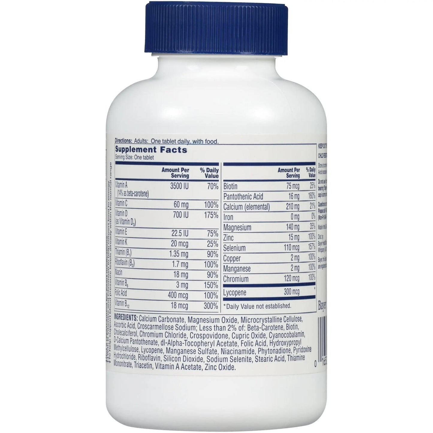 One A Day Pills Multivitamin Multimineral Supplement Tablets - dailyvitalstore