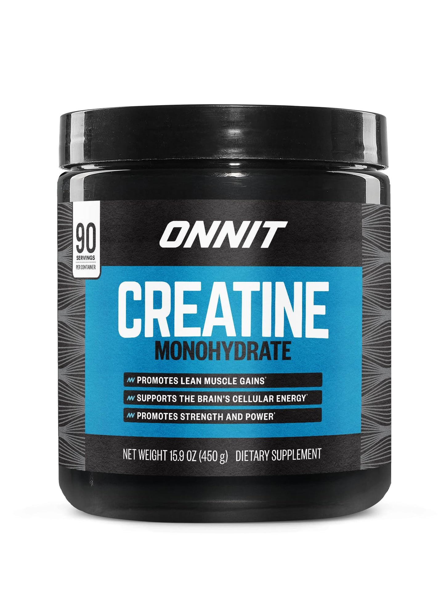 ONNIT Creatine Monohydrate Powder – Unflavored, 90-Serving Value Size – Supports Strength, Lean Muscle, and Brain Energy† – Keto Friendly - dailyvitalstore