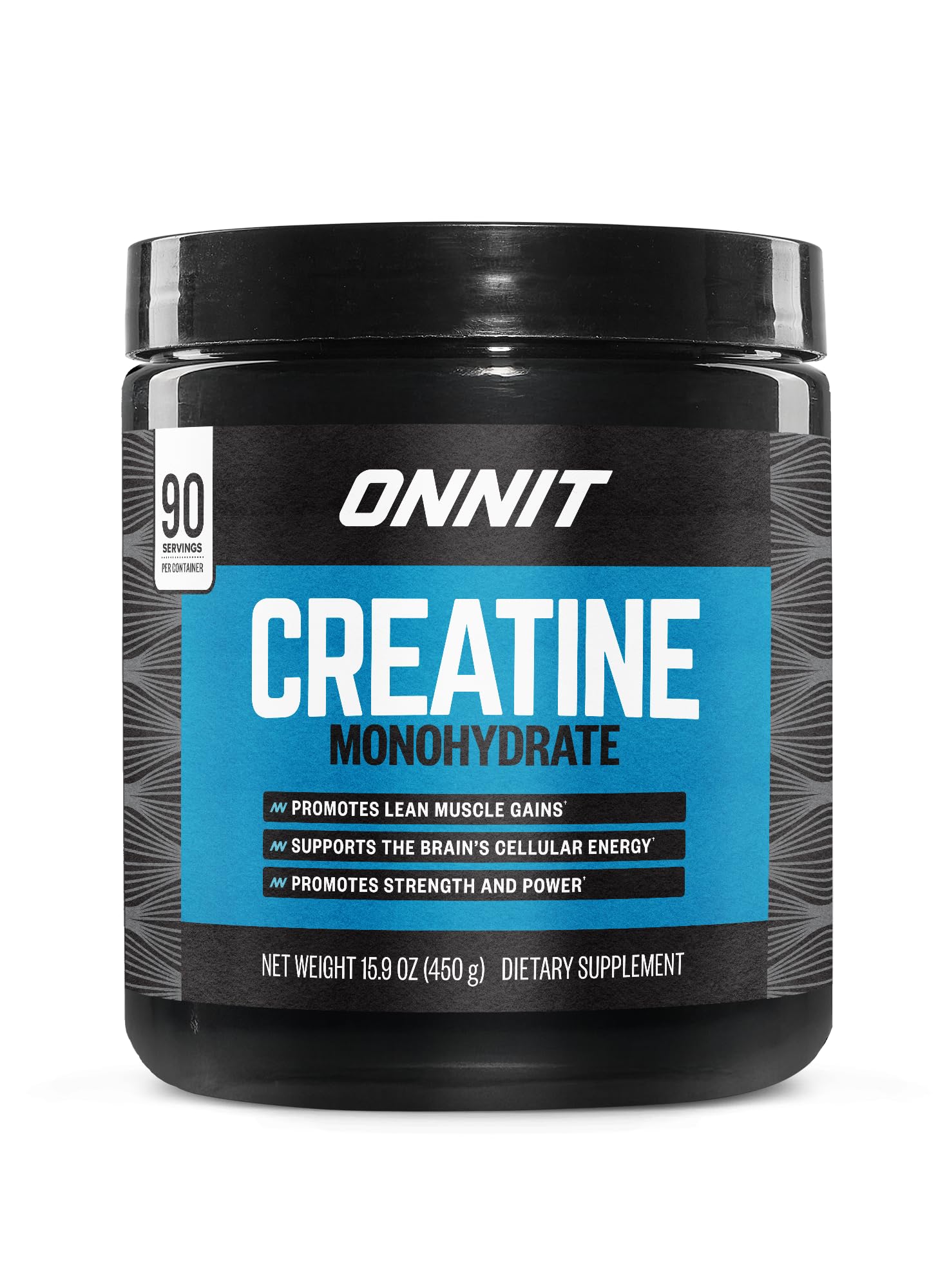 ONNIT Creatine Monohydrate Powder – Unflavored, 90-Serving Value Size – Supports Strength, Lean Muscle, and Brain Energy† – Keto Friendly - dailyvitalstore