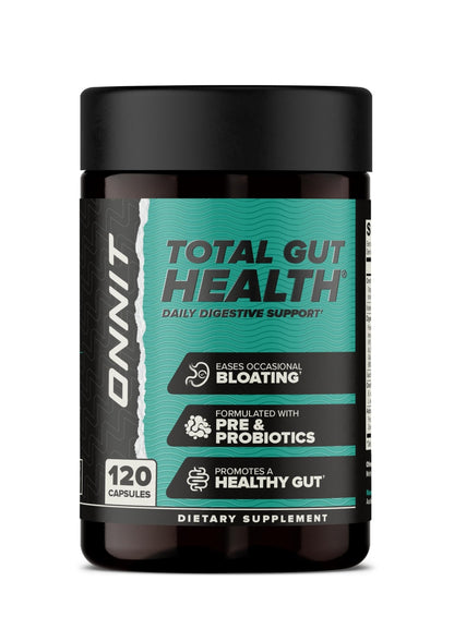ONNIT Total Gut Health Daily Digestive Support, IGEN Non-GMO Tested Digestion Supplement for Women and Men with 7 Strains of Probiotics, Prebiotics, - dailyvitalstore