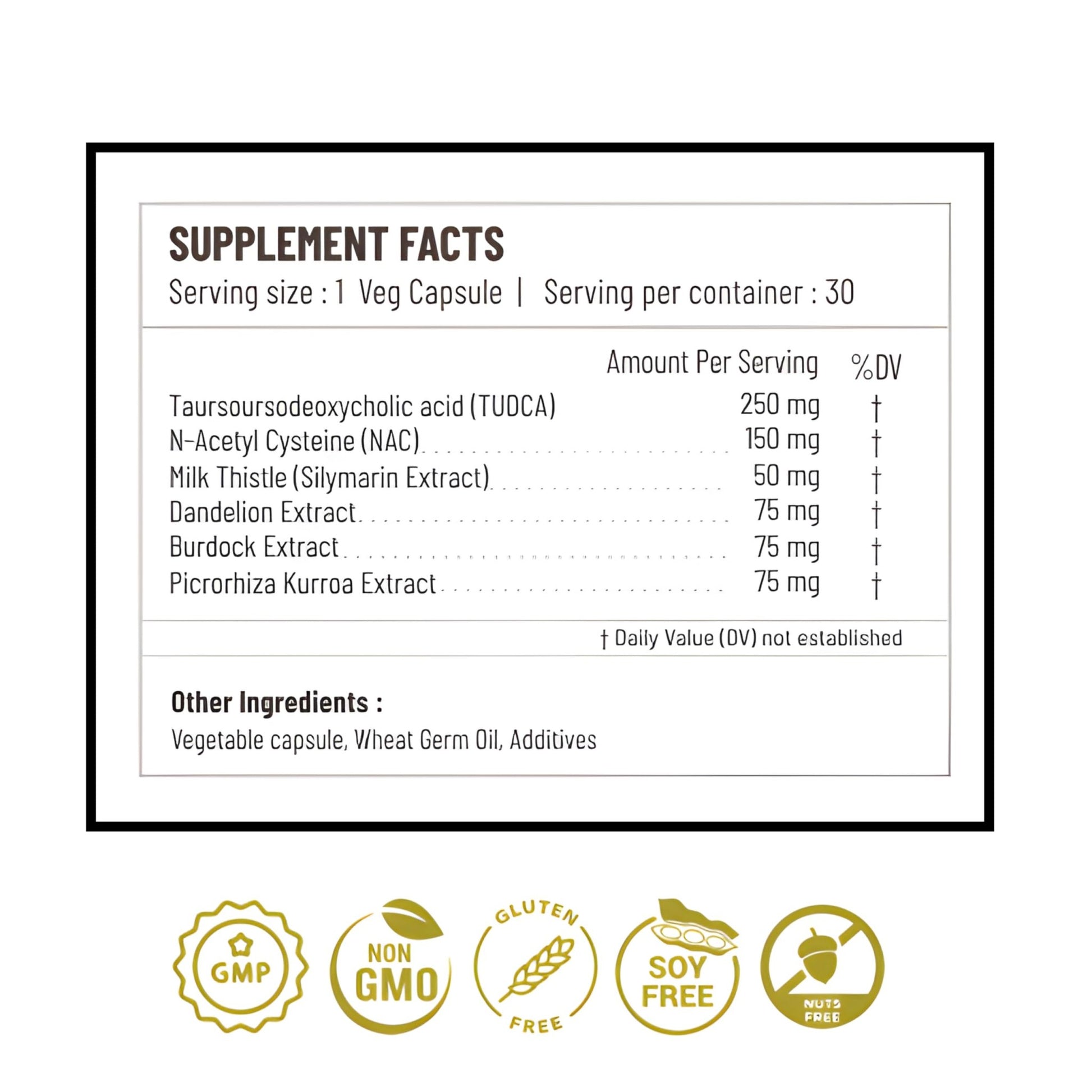 Onpharno TUDCA Advance – 250mg TUDCA, NAC, Milk Thistle, Dandelion, Burdock & Picrorhiza Extract – 30 Liquid-Filled Veg Capsules - dailyvitalstore
