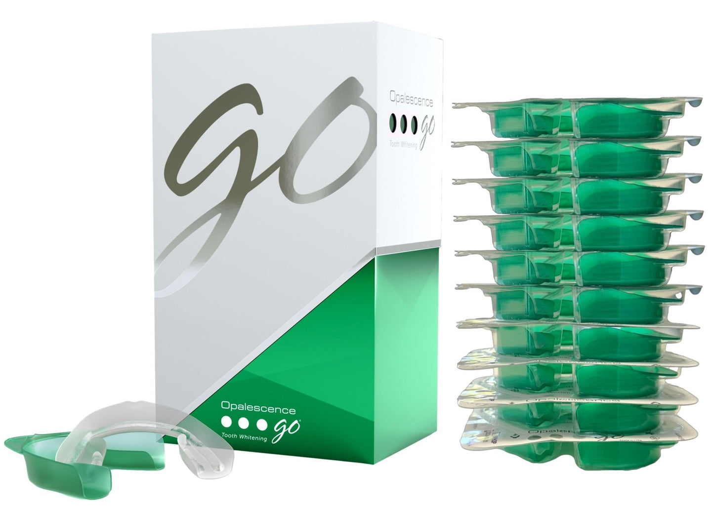 Opalescence Go 15- Prefilled Teeth Whitening Trays Kit - 15% Hydrogen Peroxide - (10 Treatments) Dentist Recomended - Made by Ultradent Products - dailyvitalstore