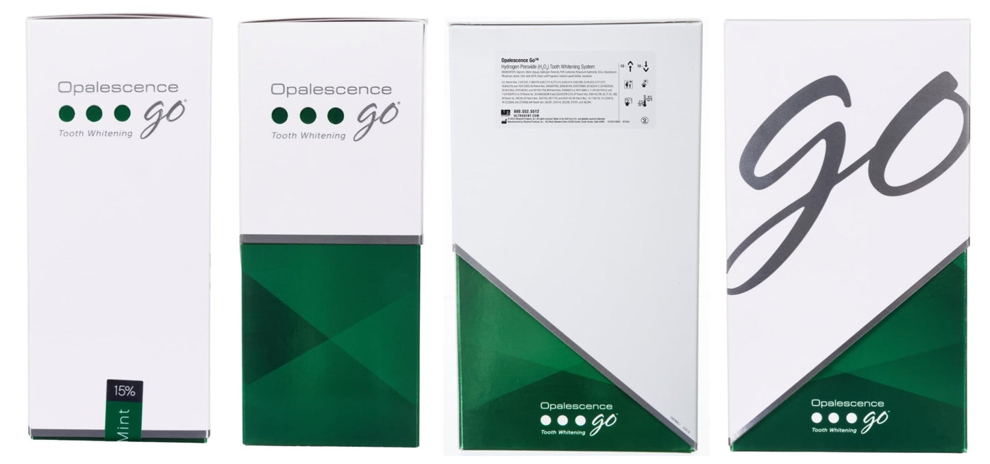 Opalescence Go 15- Prefilled Teeth Whitening Trays Kit - 15% Hydrogen Peroxide - (10 Treatments) Dentist Recomended - Made by Ultradent Products - dailyvitalstore