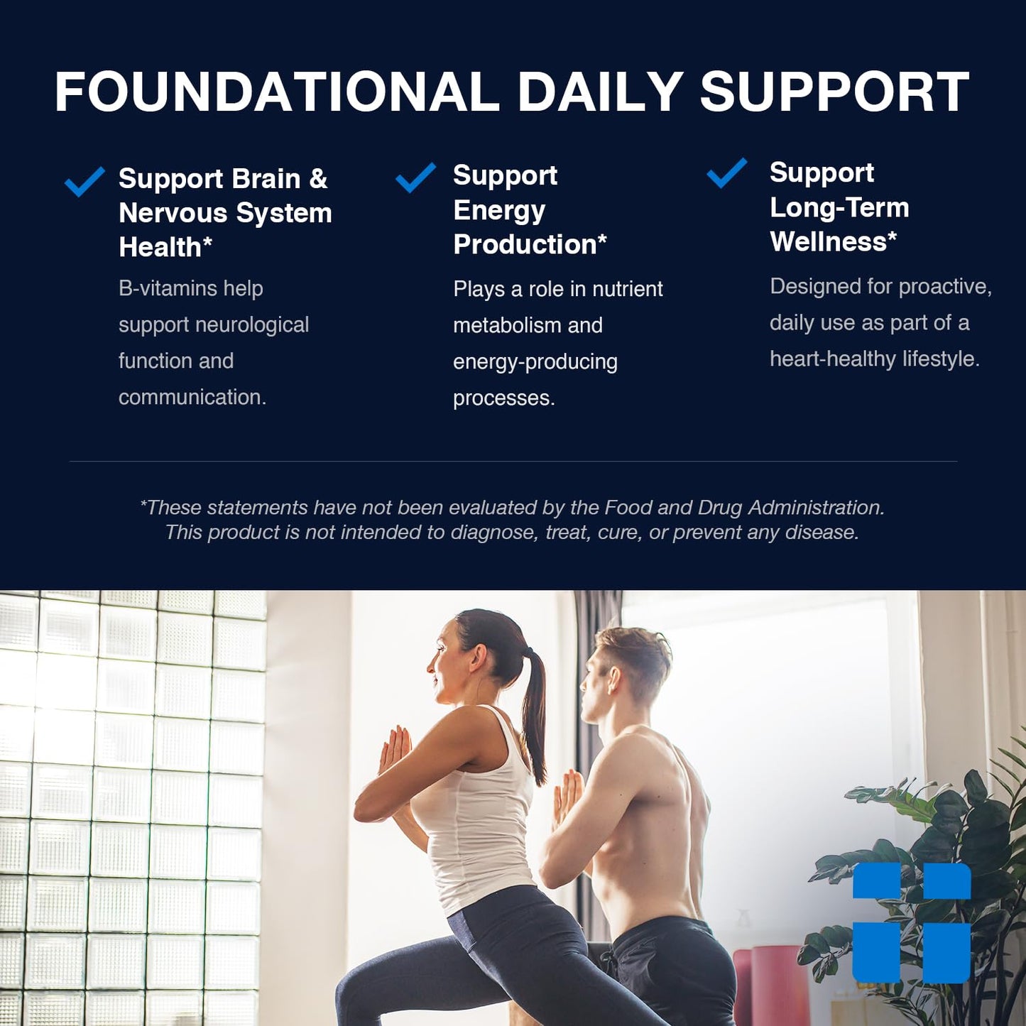 Opti + Homocysteine Capsules | Daily Brain and Heart Health Supplements* | Brain Supplement with Methylcobalamin & Methylfolate | 60 capsules/30 Servings - dailyvitalstore