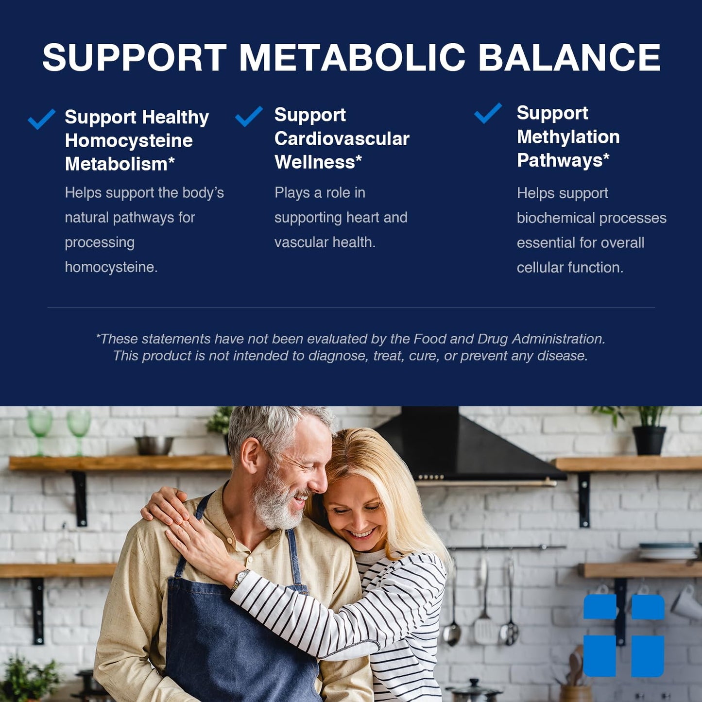 Opti + Homocysteine Capsules | Daily Brain and Heart Health Supplements* | Brain Supplement with Methylcobalamin & Methylfolate | 60 capsules/30 Servings - dailyvitalstore