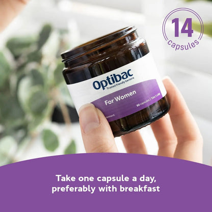Optibac Probiotics for Women - Vegan Probiotic to Support Vagina Flora and Urinary Tract Health - 14 Capsules - dailyvitalstore