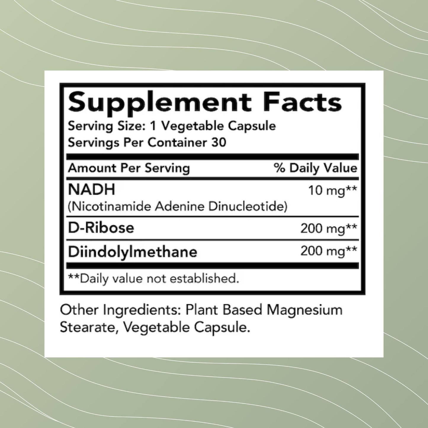 Optimal Health Systems NADH + DIM | Dr. Harris Essentials | Energy + Neurotransmitter Support | Plant-Based | Mental Clarity, Concentration, & Memory Supplement | 30 Capsules - dailyvitalstore