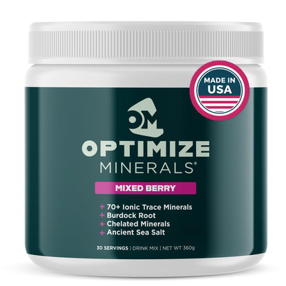 Optimize Minerals Multi Mineral - New Look Same Daily Formula – Magnesium, Electrolytes & Trace Mineral Supplement Powder - Gluten Free Vitamins Drink - dailyvitalstore