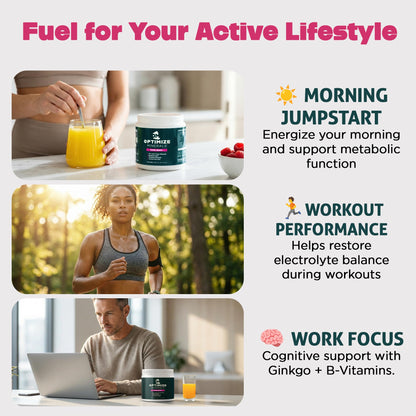 Optimize Minerals Multi Mineral - New Look Same Daily Formula – Magnesium, Electrolytes & Trace Mineral Supplement Powder - Gluten Free Vitamins Drink - dailyvitalstore