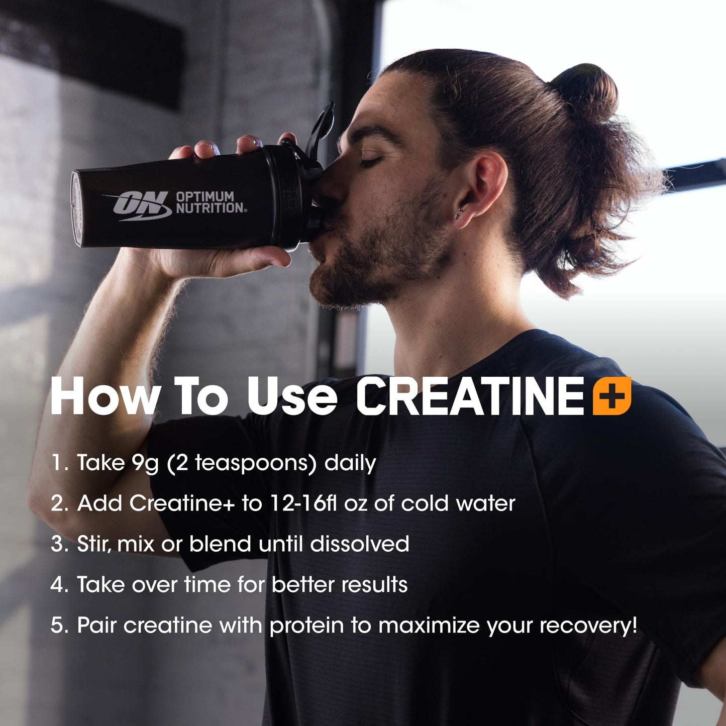 Optimum Nutrition Creatine Monohydrate Plus Powder, Orange Passionfruit Flavored Creatine Performance Blend With Electrolytes for Hydration, Added Vitamins, 40 Servings, 360 Grams (Packaging May Vary) - dailyvitalstore