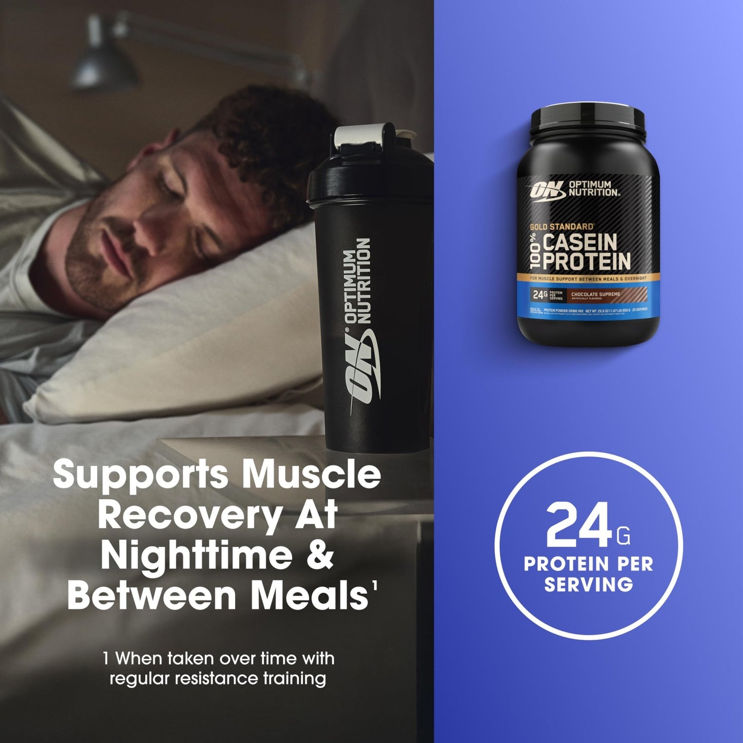 Optimum Nutrition Gold Standard 100% Micellar Casein Protein Powder, Slow Digesting, Helps Keep You Full, Overnight Muscle Recovery, Chocolate Supreme, 2 Pound (Packaging May Vary) - dailyvitalstore